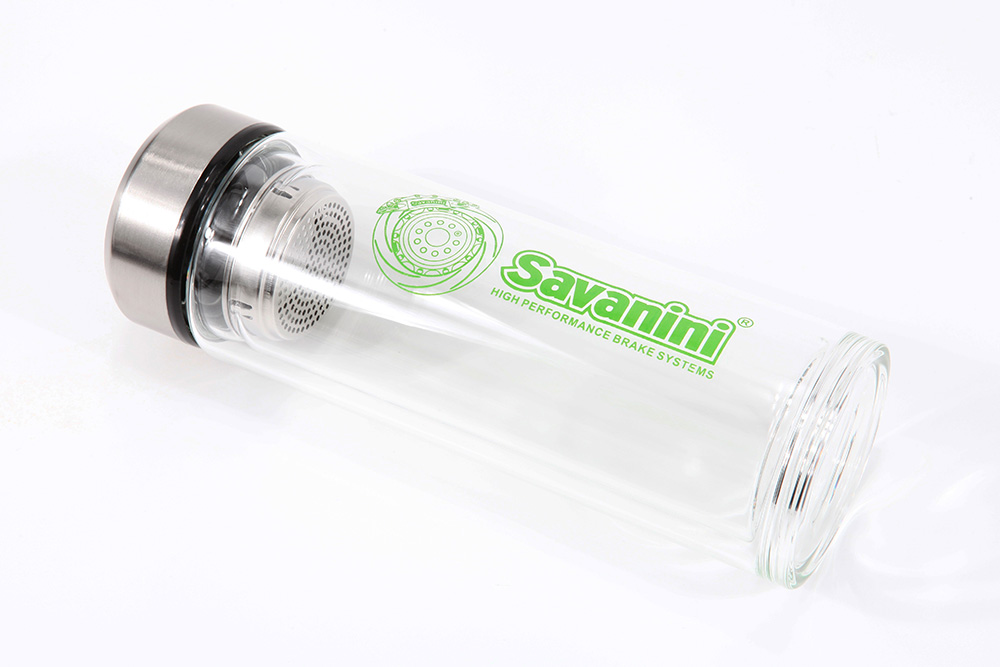 SAVANINI BRAND Double-layer stainless steel lid glass