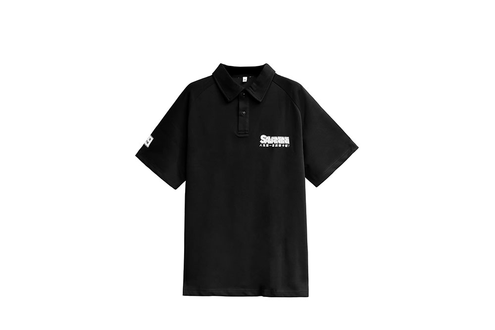 SAVANINI brand men***s short-sleeved polo shirt new loose clothes summer trend half-sleeved